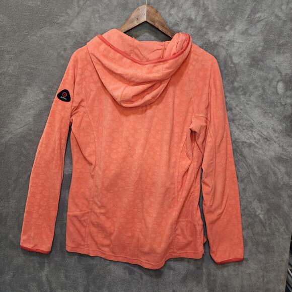 Killtec Women's 12 Orange Bubble Print Fleece Outdoor Jacket - Picture 2 of 9